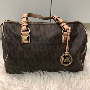 Michael Kors Grayson Medium Logo Satchel